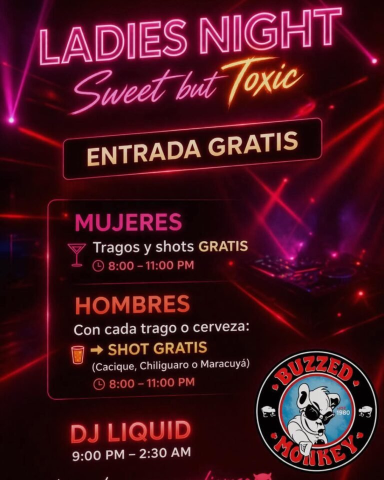 LADIES NIGHT @ BUZZED MONKEY